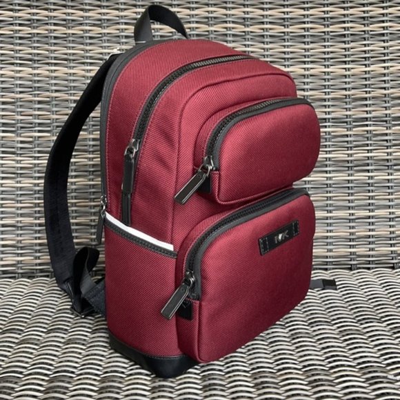 Michael Kors Kent Sport Utility Backpack Merlot - Picture 4 of 16